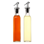 Anubhav Janni Indian Glass Oil Port (250 Ml) And Vinegar Storage Bottle Cruet Seasoning Set For Dining Table Home Kitchen Sauce Dispenser Bottles  Steel Spout Container Cooking (Pack Of 1 Pcs)