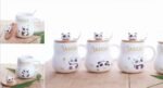 Anubhav Janni Panda Ceramic Mug With Spoon Coffee With Glass Lid And Printed Tea Coffe Milk Diwali Girls Birthday Valentine's Gift Cup Gift Teacup Coaster Tea Christmas Birthday (Pack Of 1 Pcs) - Image 5