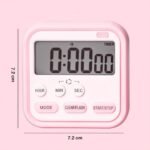 Anubhav Janni Digital Timer Clock Kitchen Stopwatch Large Digit Countdown Loud Alarm Magnetic Back Stand Ideal Cooking Baking Silent Ring Modes Kickstand Study Bathroom Oven (Pack Of 1 Pcs) - Image 2