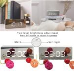 Anubhav Janni Mirror Clock Digital Alarm For Heavy Sleepers ED Table Study Table Students Office Bedroom Home Display Snooze Function Students Decor Desktop Night Large Screen (Pack Of 1 Pcs) - Image 4
