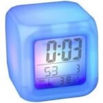 Anubhav Janni 7 Color Changing Clock Digital Alarm For Heavy Sleepers ED Table Study Table Students Office Bedroom Home Display Function Students Decor Desktop Night Screen (Pack Of 1 Pcs) - Image 4