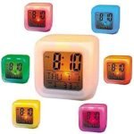 Anubhav Janni 7 Color Changing Clock Digital Alarm For Heavy Sleepers ED Table Study Table Students Office Bedroom Home Display Function Students Decor Desktop Night Screen (Pack Of 1 Pcs) - Image 6