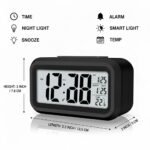 Anubhav Janni Black Digital Rectangle Clock Digital Alarm For Heavy Table Study Table Students Office Bedroom Home Display Function Students Decor Desktop Night Large Screen (Pack Of 1 Pcs) - Image 3