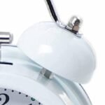 Anubhav Janni Twin Bell White Clock Digital Alarm For Heavy Sleepers ED Table Study Table Students Office Bedroom Home Display Snooze Function Students Decor Desktop (Pack Of 1 Pcs) - Image 4