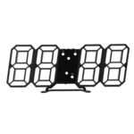 Anubhav Janni 3D Led Clock (Black) Digital Alarm For Heavy Sleepers ED Table Study Table Students Office Bedroom Home Display Snooze Function Students Decor Desktop (Pack Of 1 Pcs)