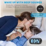 Anubhav Janni Silicone Digital Alarm Clock Digital Alarm Heavy Sleepers ED Table Study Table Students Office Bedroom Home Display Snooze Function Students Decor Desktop (Pack Of 1 Pcs) - Image 4