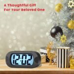 Anubhav Janni Silicone Digital Alarm Clock Digital Alarm Heavy Sleepers ED Table Study Table Students Office Bedroom Home Display Snooze Function Students Decor Desktop (Pack Of 1 Pcs) - Image 6