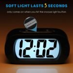 Anubhav Janni Silicone Digital Alarm Clock Digital Alarm Heavy Sleepers ED Table Study Table Students Office Bedroom Home Display Snooze Function Students Decor Desktop (Pack Of 1 Pcs) - Image 7