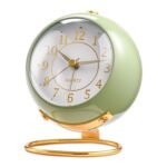 Anubhav Janni Round Desk Clock Green Digital Alarm Heavy Sleepers ED Table Study Table Students Office Bedroom Home Display Snooze Function Students Decor Desktop (Pack Of 1 Pcs)