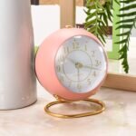Anubhav Janni Round Desk Clock Green Digital Alarm Heavy Sleepers ED Table Study Table Students Office Bedroom Home Display Snooze Function Students Decor Desktop (Pack Of 1 Pcs) - Image 3