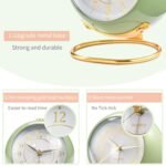 Anubhav Janni Round Desk Clock Green Digital Alarm Heavy Sleepers ED Table Study Table Students Office Bedroom Home Display Snooze Function Students Decor Desktop (Pack Of 1 Pcs) - Image 5