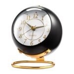 Anubhav Janni Round Desk Classic Clock Digital Alarm Heavy Sleepers ED Table Study Table Students Office Bedroom Home Display Snooze Function Students Decor Desktop (Pack Of 1 Pcs)