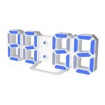 Anubhav Janni 3D Led Clock (Blue) Digital Alarm Heavy Sleepers ED Table Study Table Students Office Bedroom Home Display Snooze Function Students Decor Desktop (Pack Of 1 Pcs)