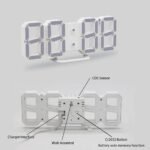 Anubhav Janni 3D Led Clock (Blue) Digital Alarm Heavy Sleepers ED Table Study Table Students Office Bedroom Home Display Snooze Function Students Decor Desktop (Pack Of 1 Pcs) - Image 3