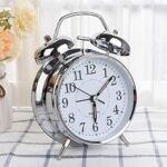 Anubhav Janni Silver Clock Digital Alarm Heavy Sleepers ED Table Study Table Students Office Bedroom Home Display Snooze Function Students Decor Desktop (Pack Of 1 Pcs) - Image 2