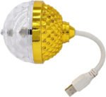 Anubhav Janni Disco Ball Light Colorful Rotating Magic Light USB Bulb Dj Lights For Home Car Dance Parties Bar Wedding Show Home Décor DJ High Brightness Plug Play Car Birthday (Pack Of 1 Pcs)