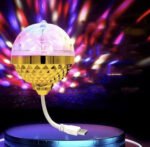 Anubhav Janni Disco Ball Light Colorful Rotating Magic Light USB Bulb Dj Lights For Home Car Dance Parties Bar Wedding Show Home Décor DJ High Brightness Plug Play Car Birthday (Pack Of 1 Pcs) - Image 2