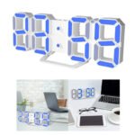 Anubhav Janni 3D Led Clock (Blue) Digital Wall For Home Alarm Table Hanging Night Light Plastic Bedroom Living Room Office Kitchen Tabletop Home Office Decor (Pack Of 1 Pcs) - Image 4