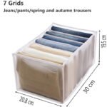 Anubhav Janni Clothes Organizer Wardrobe Breathable Clothing For Pants Jeans Sweater Washable Nylon Shirts Pants Leggings Jeans Box Closet Mesh Separation Bedroom (Pack Of 1 Pcs) - Image 2
