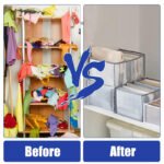Anubhav Janni Clothes Organizer Wardrobe Breathable Clothing For Pants Jeans Sweater Washable Nylon Shirts Pants Leggings Jeans Box Closet Mesh Separation Bedroom (Pack Of 1 Pcs) - Image 4