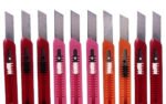 Anubhav Janni Cutter Knife Plastic Body Auto Lock Paper Blade For Office Home School Purpose Multicolor Multipurpose Utility Set Retractable Snap Off with Auto Lock Blade (Set Of 5 Pcs) - Image 4