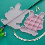 Anubhav Janni Mickey Mouse Transparent Jewellery Box Cartoon Bear Transparent Jewelry Organizer Section Plastic Storage Case Earrings Rings Beads Items Clear Holder Cabinets (Pack Of 1 Pcs) - Image 2