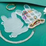 Anubhav Janni Mickey Mouse Transparent Jewellery Box Cartoon Bear Transparent Jewelry Organizer Section Plastic Storage Case Earrings Rings Beads Items Clear Holder Cabinets (Pack Of 1 Pcs) - Image 4
