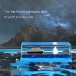 Anubhav Janni Titanic Wave Cruise Ship Fluid Drift Floating Boat Model Liquid Decoration That No Longer Sinks Iceberg Home Decor Gifts Decor Living Room Office (Pack Of 1 Pcs) - Image 2