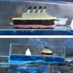 Anubhav Janni Titanic Wave Cruise Ship Fluid Drift Floating Boat Model Liquid Decoration That No Longer Sinks Iceberg Home Decor Gifts Decor Living Room Office (Pack Of 1 Pcs) - Image 3