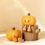 Anubhav Janni Pumpkin Night Light For Kids Soft Silicone LED Lamp Dimmable USB Rechargeable Cute Halloween Decor Baby Room Bedroom Bedside Touch Decor Kids Funny Office Desk (Pack Of 1 Pcs) - Image 6