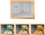 Anubhav Janni Light Painting Decoration Fram Up Painting, LED Paintings Wall Art Pictures Frames Home Bedroom Kitchen Kids Frames Photo Frame Bedroom Living Room Home Decor (Pack Of 1 Pcs)