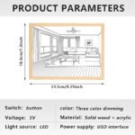 Anubhav Janni Light Painting Decoration Fram Up Painting, LED Paintings Wall Art Pictures Frames Home Bedroom Kitchen Kids Frames Photo Frame Bedroom Living Room Home Decor (Pack Of 1 Pcs) - Image 4
