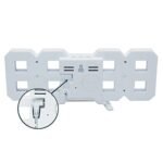 Anubhav Janni 3d Led Clock (White) Alarm Clock Super Non Ticking Night Light Battery Operated Bedroom Home Decoration Bedside Table Elegant Perfect Bedroom Office (Pack Of 1 Pcs) - Image 6