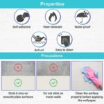 Anubhav Janni Cream Marble Foil Paper Sticker Wall Stickers Wallpaper Vinyl Peel And Stick Waterproof Home Kitchen Countertop Cabinet Furniture Oil Proof  Walls Drawer Tabletop (Pack Of 1 Pcs) - Image 3