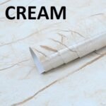 Anubhav Janni Cream Marble Foil Paper Sticker Wall Stickers Wallpaper Vinyl Peel And Stick Waterproof Home Kitchen Countertop Cabinet Furniture Oil Proof  Walls Drawer Tabletop (Pack Of 1 Pcs) - Image 6