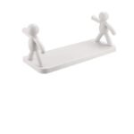Anubhav Janni Wall Mount Shelf Plastic Kitchen   Organizing Space Saving Durable Toiletries Bathroom Shelf Without Drill White Bad Doll Rack For Living Room Bedroom  (Pack Of 1 Pcs)