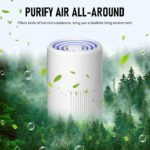 Anubhav Janni Portable Air Purifie Purifier Small For Home Office 360° Intake Filter Compact Desktop Cleaner Bedroom Car Living Room Bedroom Filtration Office Study (Pack Of 1 Pcs) - Image 2