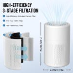 Anubhav Janni Portable Air Purifie Purifier Small For Home Office 360° Intake Filter Compact Desktop Cleaner Bedroom Car Living Room Bedroom Filtration Office Study (Pack Of 1 Pcs) - Image 3