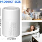 Anubhav Janni Portable Air Purifie Purifier Small For Home Office 360° Intake Filter Compact Desktop Cleaner Bedroom Car Living Room Bedroom Filtration Office Study (Pack Of 1 Pcs) - Image 9