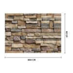 Anubhav Janni Stone Pvc Self Adhesive Wallpaper Foil (45cm*3m) Wallpaper Vinyl Peel Stick Waterproof Home Kitchen Countertop Cabinet Furniture Oil Proof  Walls Drawer Tabletop (Pack Of 1 Pcs) - Image 2