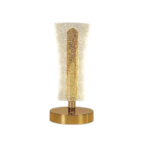 Anubhav Janni 3D Acrylic Led Table Lamp Night LED With Gold Base Touch Control Cordless Decorative Light Bedroom Living Room Home Decor Bedside Modern Base Bedroom Office Décor (Pack Of 1 Pcs)