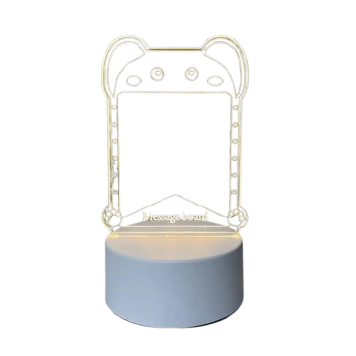 AJ-AMBR-10 Anubhav Janni Acrylic Message Board Rectangle Personalized Night Light Creative DIY USB Power Gifts Emotional Expressions In Home Decor LED Light Box Board Childs Playroom Kids (Pack Of 1 Pcs) - Image 1