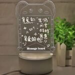 Anubhav Janni Acrylic Message Board Rectangle Personalized Night Light Creative DIY USB Power Gifts Emotional Expressions In Home Decor LED Light Box Board Childs Playroom Kids (Pack Of 1 Pcs) - Image 3