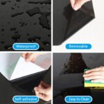 Anubhav Janni Plain Black Foil Paper Sticker (60*200cm) Kitchen Wallpaper Oil Proof  Heat Resistant Aluminium Wallpaper Hotel Bedroom Café Waterproof Contact Vinyl (Pack Of 1 Pcs) - Image 8