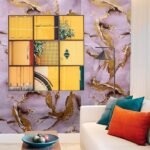 Anubhav Janni Golden Pink Marble Foil Kitchen Wallpaper Oil Proof  Heat Resistant Aluminium Wallpaper Hotel Bedroom Café Living Room Cabinets Waterproof Contact Vinyl (Pack Of 1 Pcs) - Image 5
