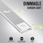 Anubhav Janni Motion Sensor Cabinet Light Under LED Dimmable USB Rechargeable Closet Lamp Wireless Stick On For Wardrobe Kitchen Stairs Yellow Light Modes Lamp Wardrobe (Pack Of 1 Pcs) - Image 6