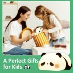 Anubhav Janni Cute Panda Night Light Soft Face Silicone Lamp Toy Kids Bedroom Bedside Baby Children Women Lamp Room Decor Gifts Toddler Teenage Valentine's Day  Bedroom Office (Pack Of 1 Pcs) - Image 4