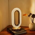 Anubhav Janni Rectangle Shape Usb Rechargeable Crystal Lamp Desk lamp USB Charging Bedroom Living Room Dining Dimming Night Light Portable Bedside For Bedroom Room Office Home (Pack Of 1 Pcs) - Image 2