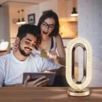 Anubhav Janni Rectangle Shape Usb Rechargeable Crystal Lamp Desk lamp USB Charging Bedroom Living Room Dining Dimming Night Light Portable Bedside For Bedroom Room Office Home (Pack Of 1 Pcs) - Image 3