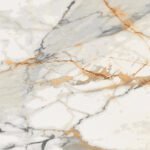 Anubhav Janni Golden White Marble Foil Kitchen Wallpaper Oil Proof  Heat Resistant Aluminium Wallpaper Hotel Bedroom Café Living Room Cabinets Waterproof Contact Vinyl (Pack Of 1 Pcs)